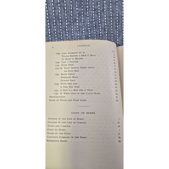 Representative Poems with Carlyle's Essay" by Robert Burns - Picture 4 of 9